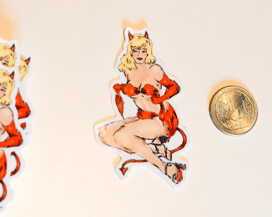 Halloween Pin-up sticker